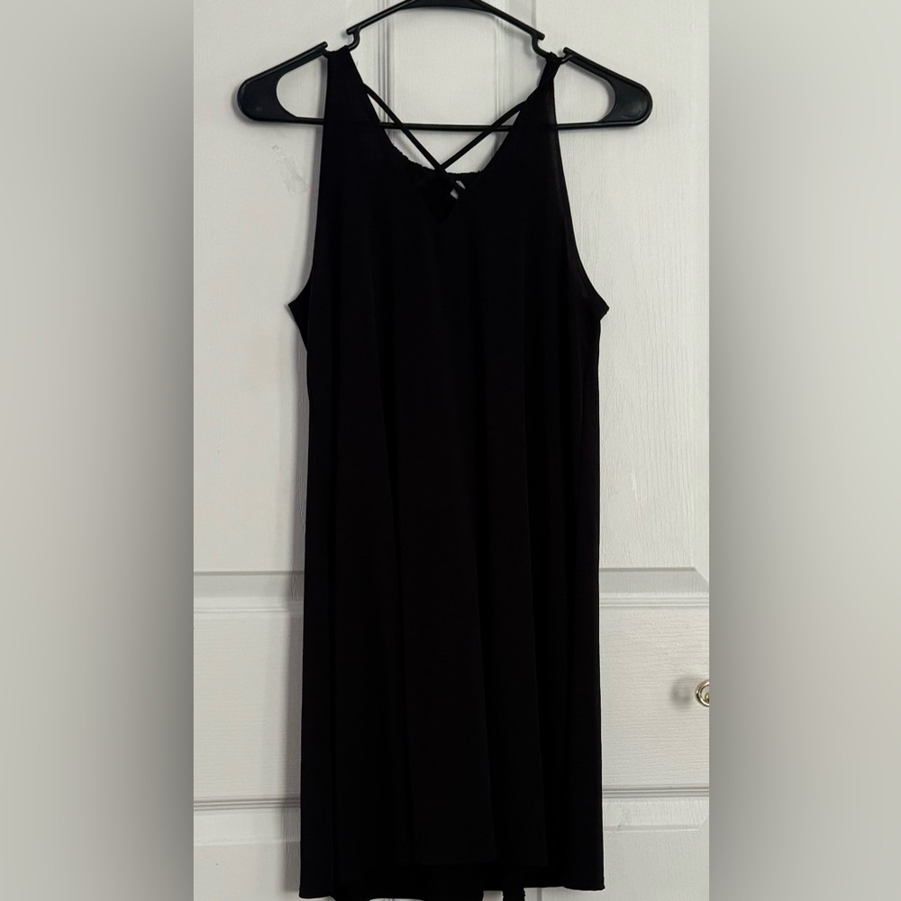 black flowy dress